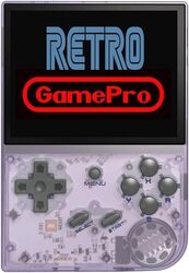 وحدة تحكم ألعاب محمولة باليد Retro GamePro RG35XX مع 5000 لعبة، شاشة IPS OCA مقاس 35 بوصة، شريحة نظام Linux CortexA9، آلة ألعاب ريترو محمولة باليد